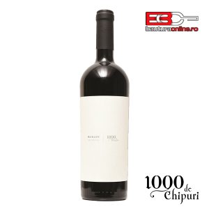 Vin 1000 de chipuri Merlot sec 0.75L